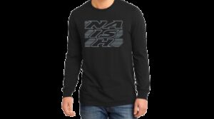 NAISH TS LongSlee  Logo Stripe