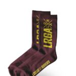 LRGA MTB Socks<br><small>Burgundy</small>