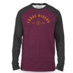 Basic Heather Raglan LS Jersey<br><small>Red</small>