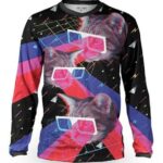 3-D Cats L/S Men<br><small></small>