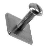 Stainless steel fin Screw<br><small>Schlitzschraube mit Mutter</small>